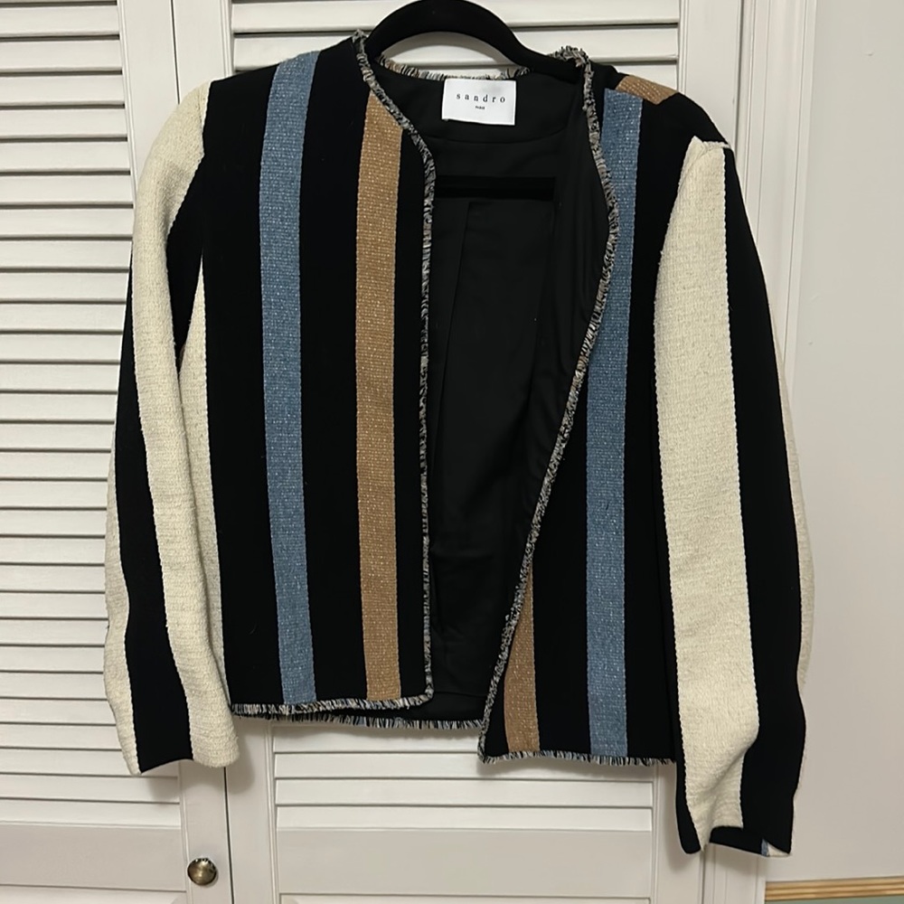 Sandro coat jacket colorful